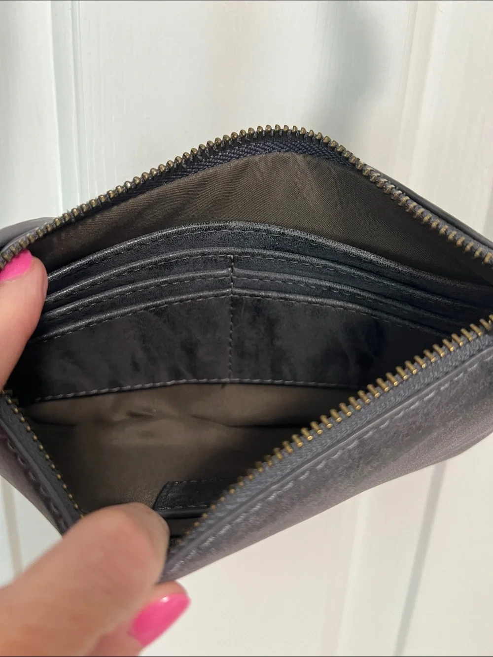 Joy Susan Black Convertible Wristlet with Removable Strap